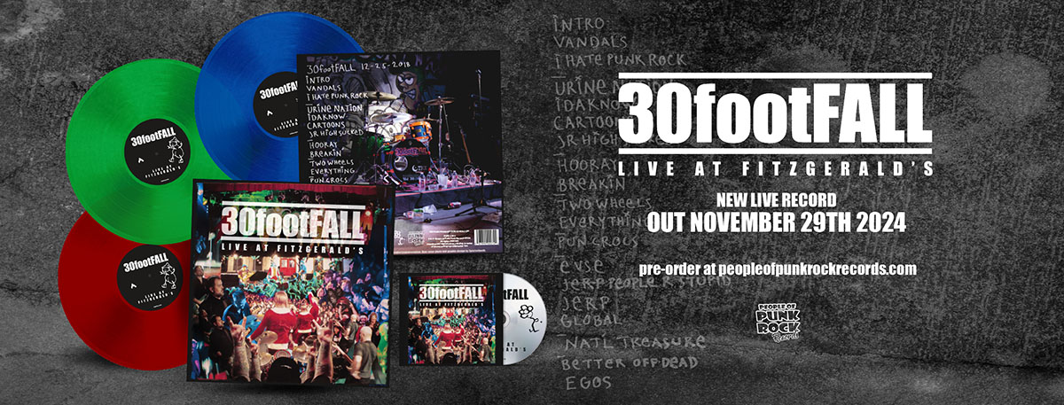 30footFALL - "Live at Fitzgeralds" Vinyl & CD Pre-Order